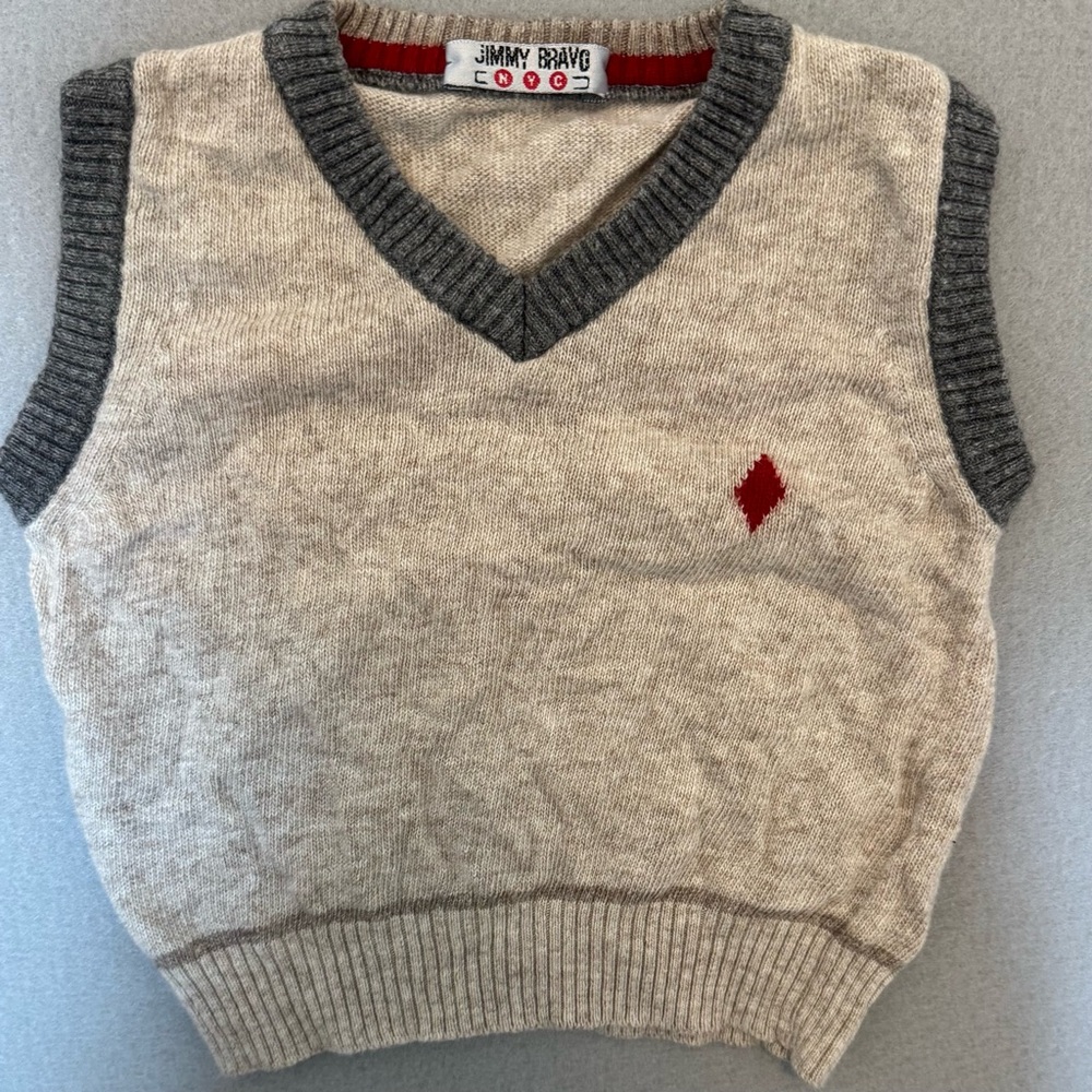 Jimmy Bravo NYC Luxury‎ Cashmere Angora Blend Sweater Vest Made in Italy